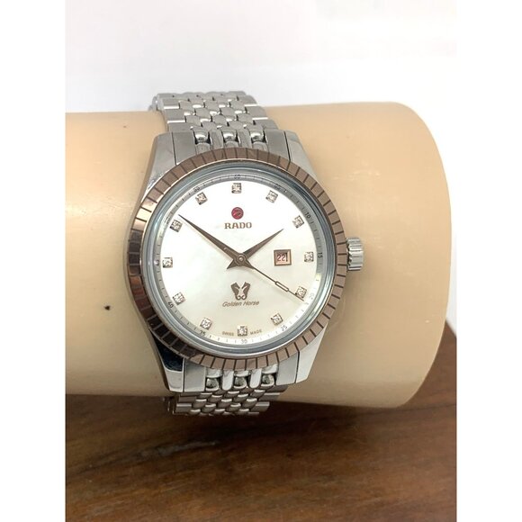 Rado Women's Watch R33102903 Swiss Automatic Diamond Mother of Pearl Dial 35mm - Picture 12 of 15